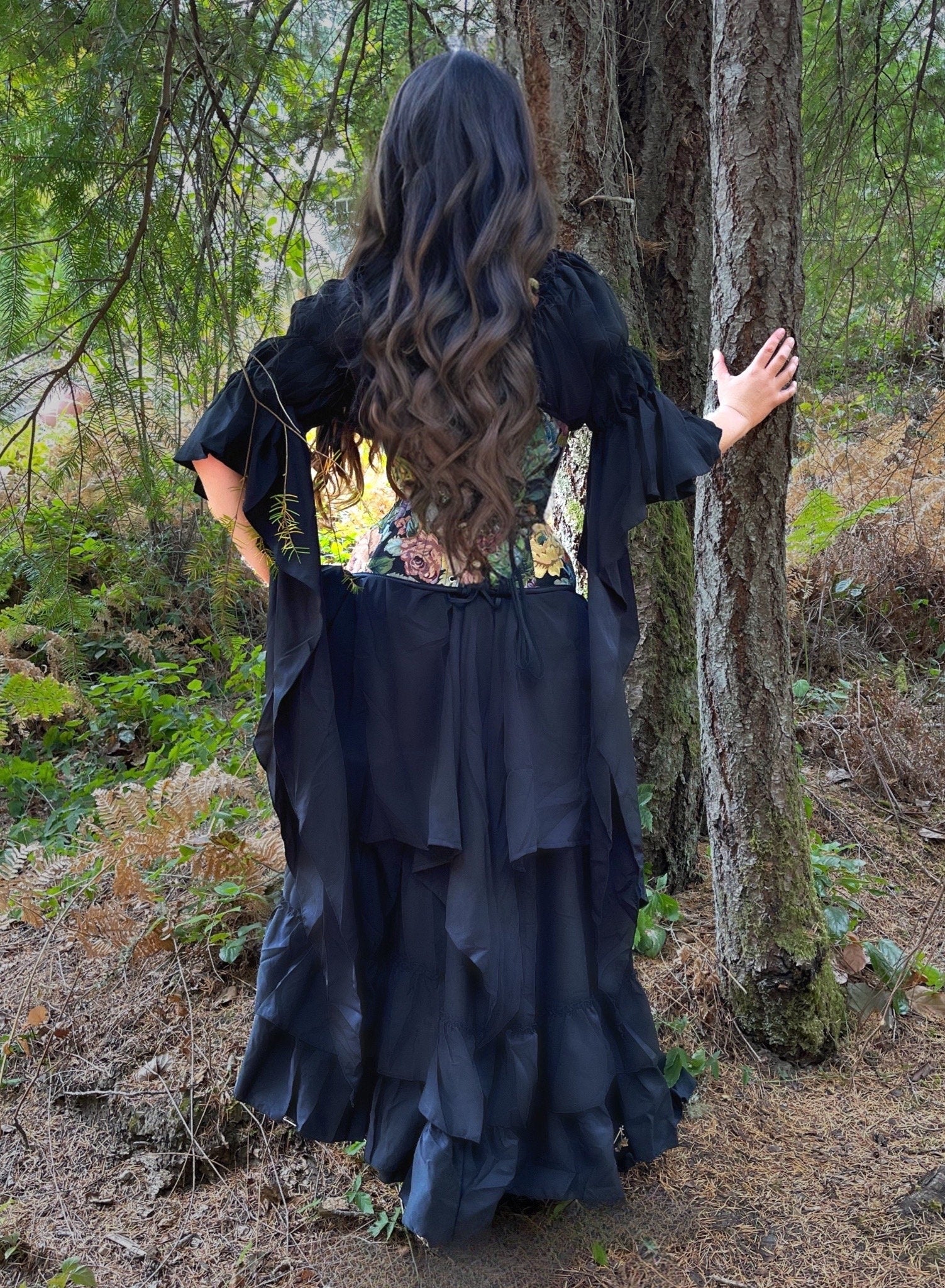 Women’s Renaissance Dress Costume - Ren Faire - Medieval Fantasy Cosplay - 2 Piece Dress Plus Corset -The Conjuror - Reminisce Brand - Image 5