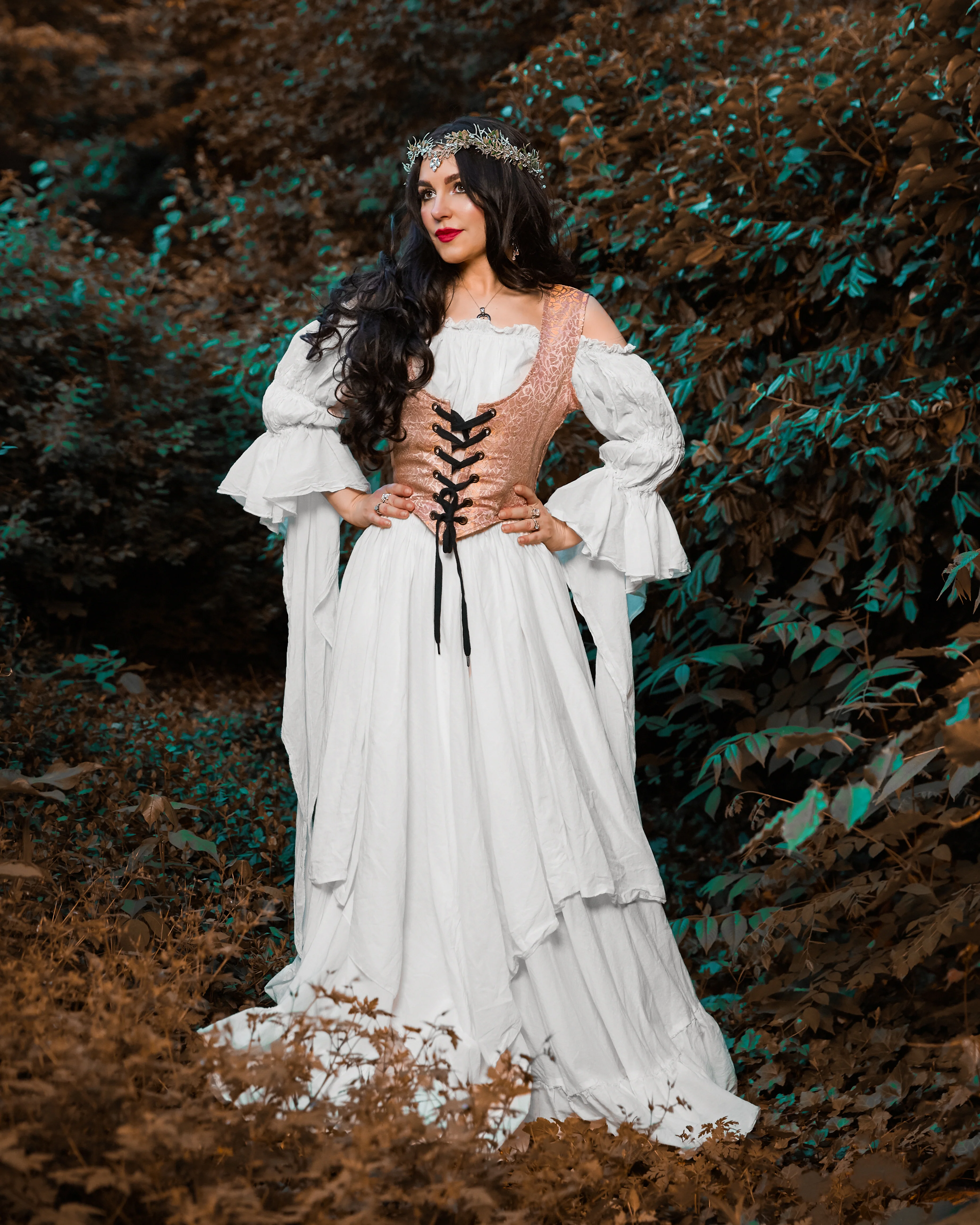 The Elvenia Fairy Renaissance Costume skirt and chemise only - Image 2