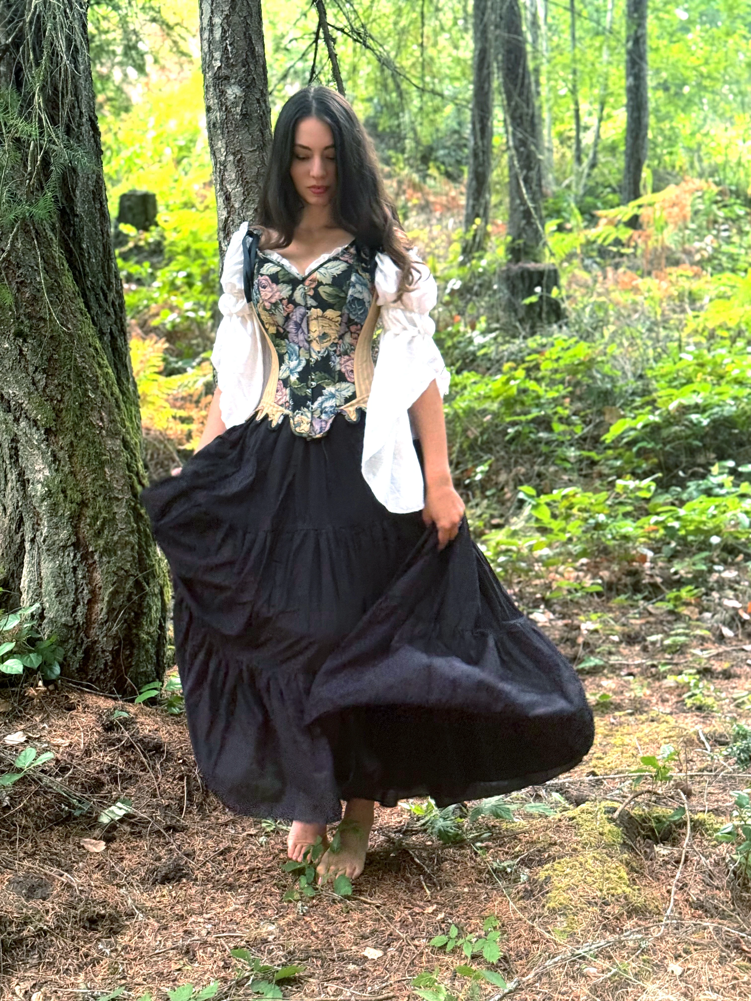 The Scarborough - Women Renaissance Corset - Cotton Skirt - Costume - Medieval Fantasy Cosplay - - Image 6