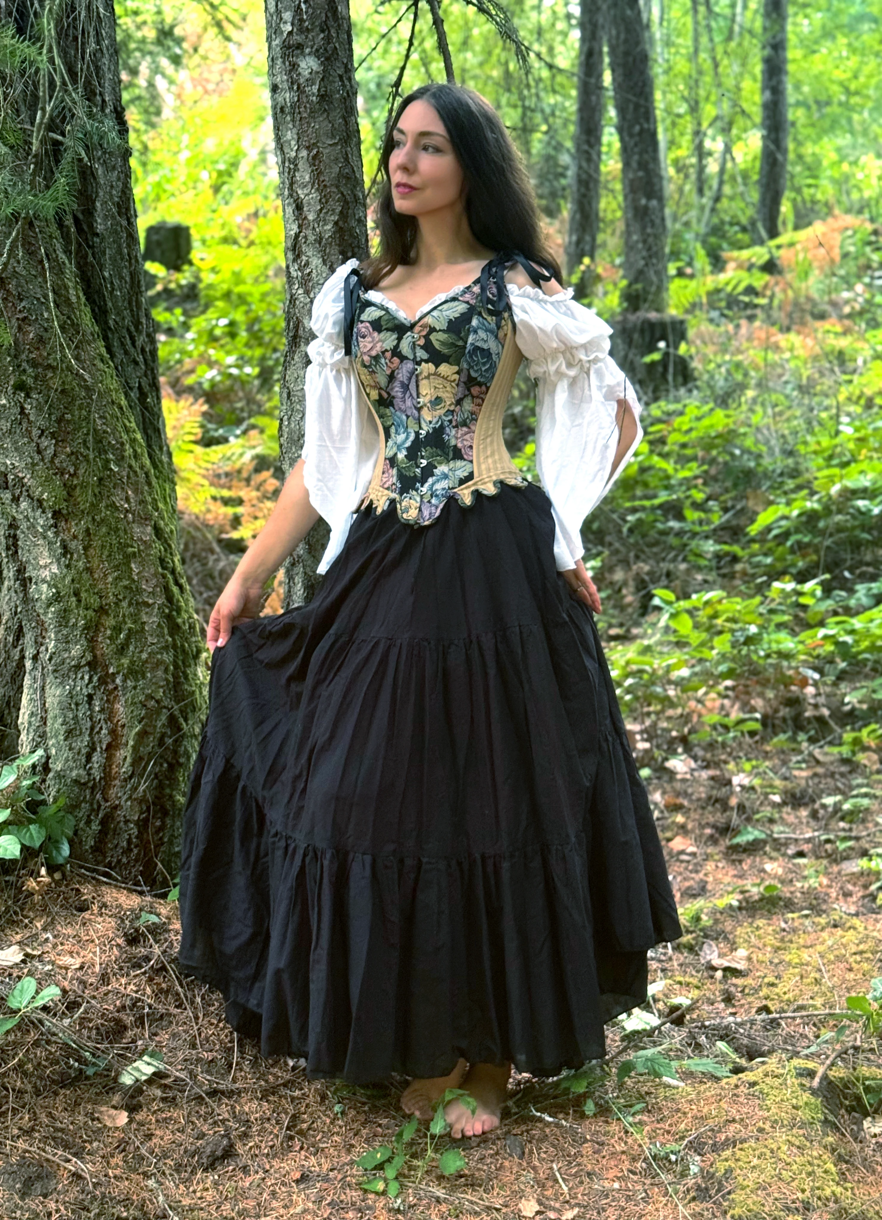 The Scarborough - Women Renaissance Corset - Cotton Skirt - Costume - Medieval Fantasy Cosplay - - Image 7